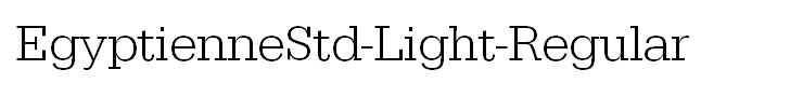 EgyptienneStd-Light-Regular