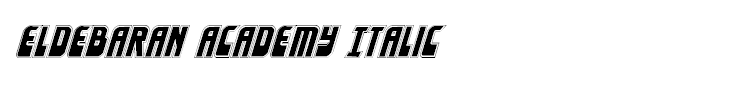 Eldebaran Academy Italic