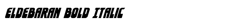 Eldebaran Bold Italic