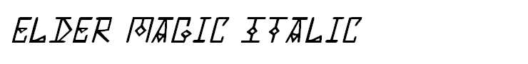 Elder Magic Italic