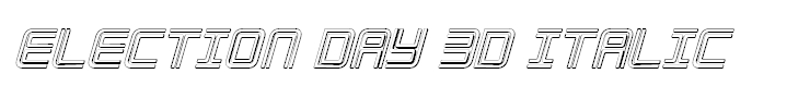 Election Day 3D Italic