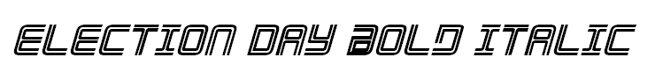 Election Day Bold Italic