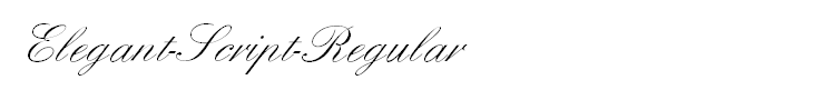 Elegant-Script-Regular