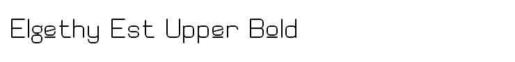 Elgethy Est Upper Bold