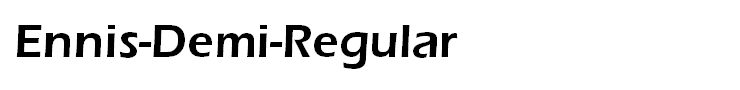 Ennis-Demi-Regular