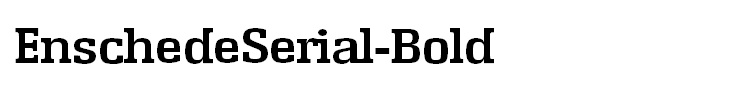 EnschedeSerial-Bold