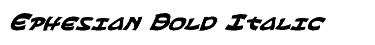 Ephesian Bold Italic