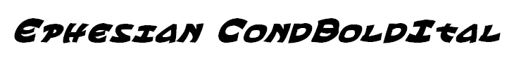Ephesian CondBoldItal