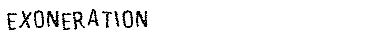 Exoneration