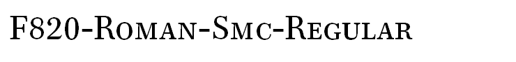 F820-Roman-Smc-Regular