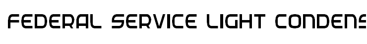 Federal Service Light Condensed