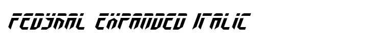 Fedyral Expanded Italic