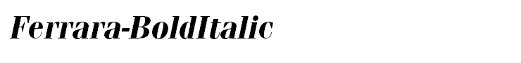 Ferrara-BoldItalic