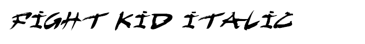 Fight Kid Italic