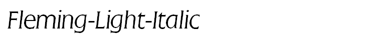 Fleming-Light-Italic
