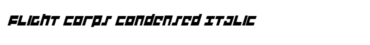 Flight Corps Condensed Italic