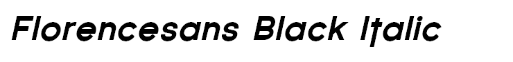 Florencesans Black Italic