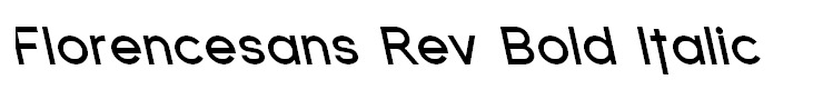 Florencesans Rev Bold Italic