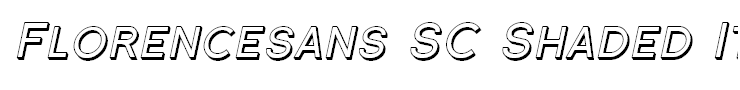 Florencesans SC Shaded Italic