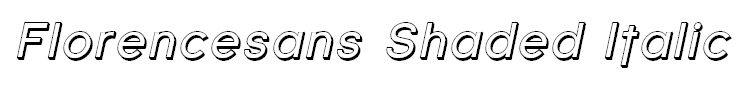 Florencesans Shaded Italic