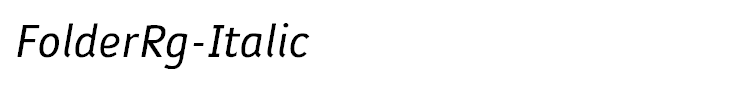 FolderRg-Italic