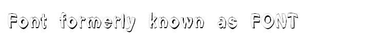 Font formerly known as FONT