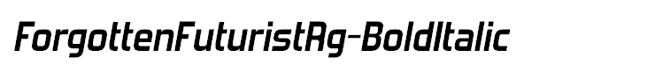 ForgottenFuturistRg-BoldItalic