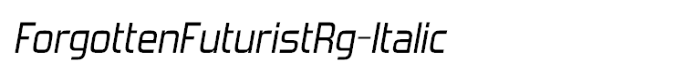 ForgottenFuturistRg-Italic