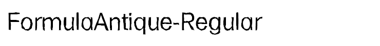 FormulaAntique-Regular