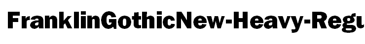 FranklinGothicNew-Heavy-Regular