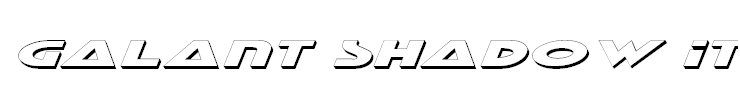 Galant Shadow Italic
