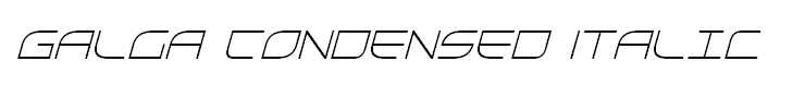 Galga Condensed Italic
