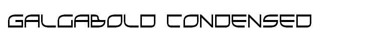 GalgaBold Condensed