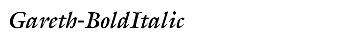 Gareth-BoldItalic