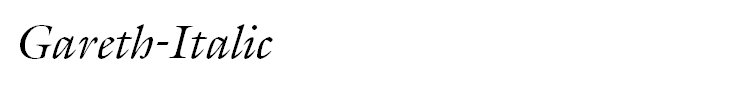 Gareth-Italic