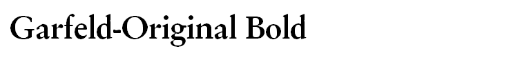 Garfeld-Original Bold