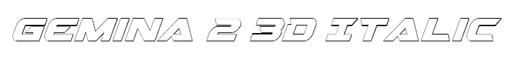 Gemina 2 3D Italic