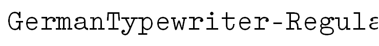 GermanTypewriter-Regular