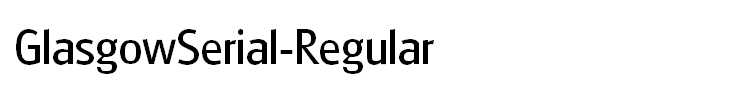 GlasgowSerial-Regular