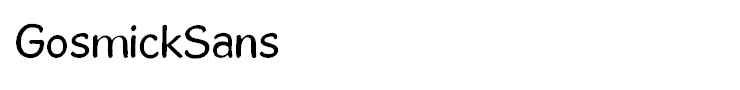 GosmickSans