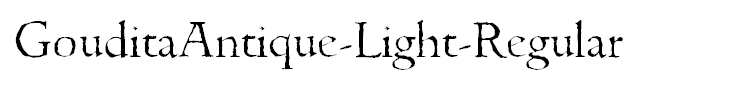 GouditaAntique-Light-Regular
