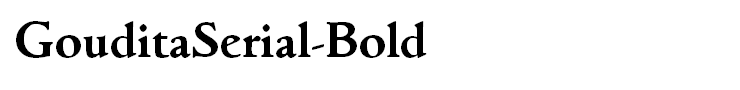 GouditaSerial-Bold
