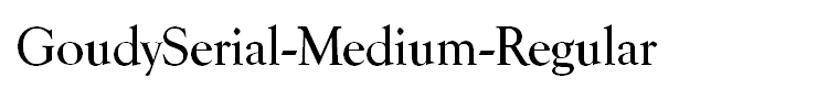 GoudySerial-Medium-Regular