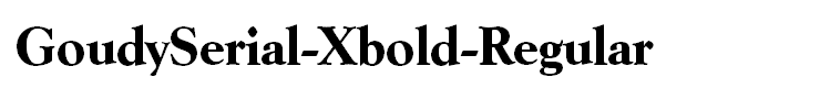 GoudySerial-Xbold-Regular