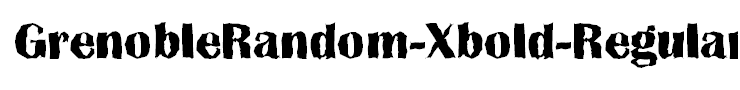 GrenobleRandom-Xbold-Regular