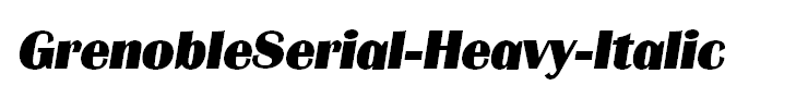 GrenobleSerial-Heavy-Italic