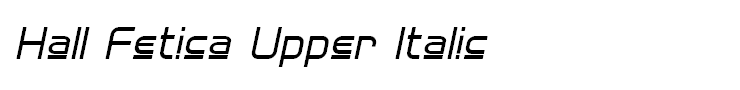 Hall Fetica Upper Italic