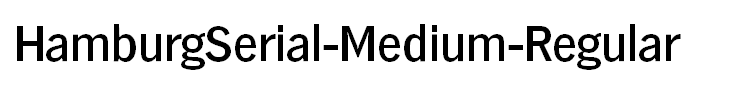 HamburgSerial-Medium-Regular