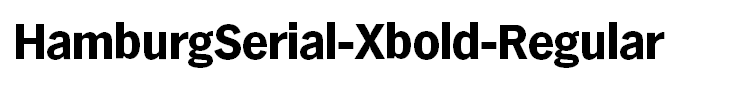 HamburgSerial-Xbold-Regular
