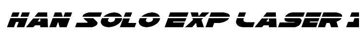 Han Solo Exp Laser Italic